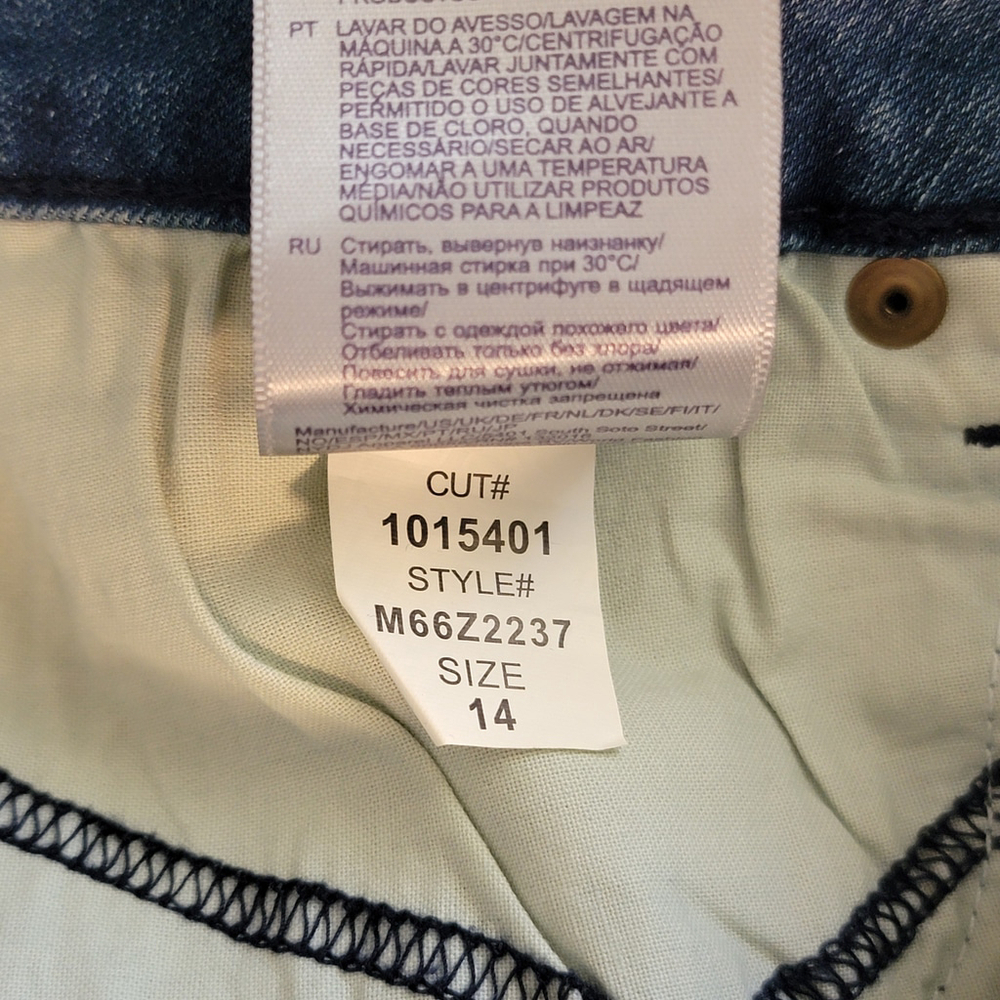 Not Your Daughters Jeans NYDJ Sheri Slim Ankle Embroidered Crop Light Wash 14 - Picture 11 of 12